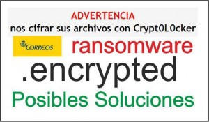 Cryptolocker Virus Correos Solucion eliminar desencriptar